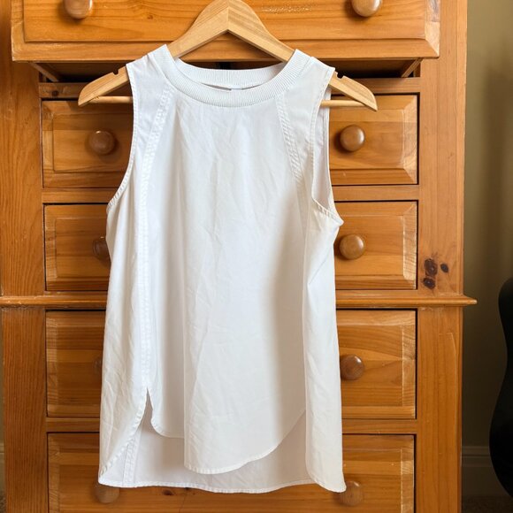 Athleta Tops - Athleta Women's Zypher Refined Crew Neck Tank‎ White Size S